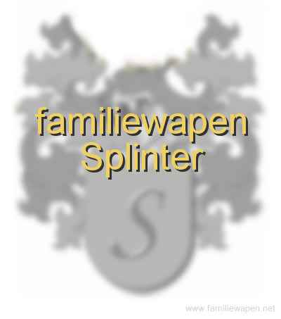 familiewapen Splinter