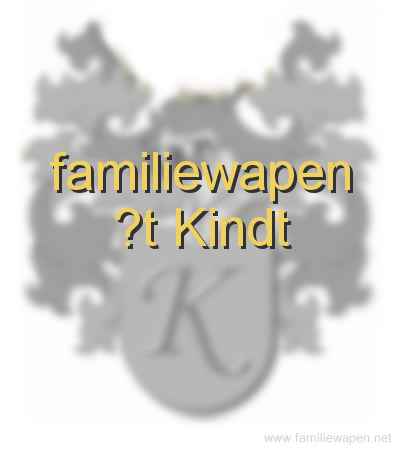 familiewapen ?t Kindt