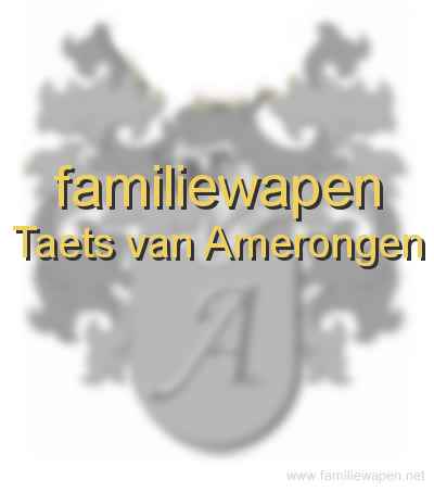 familiewapen Taets van Amerongen