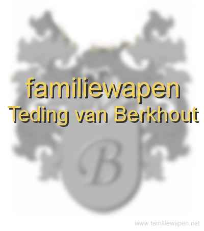 familiewapen Teding van Berkhout