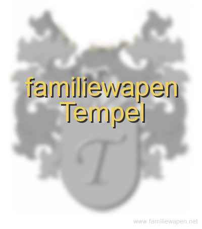 familiewapen Tempel