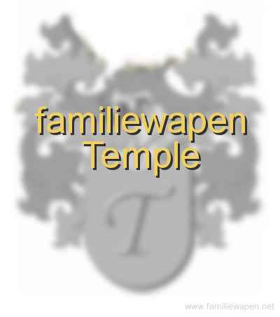 familiewapen Temple