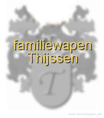 familiewapen Thijssen