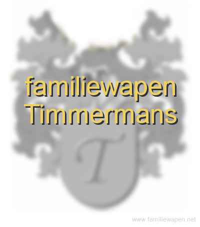 familiewapen Timmermans