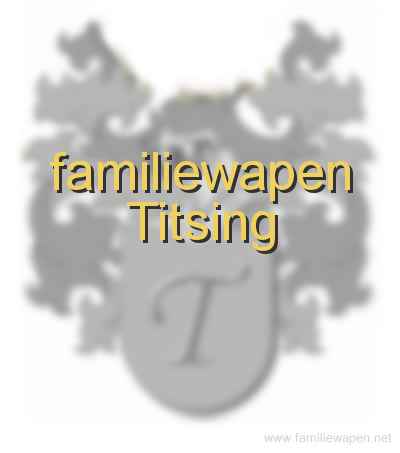 familiewapen Titsing