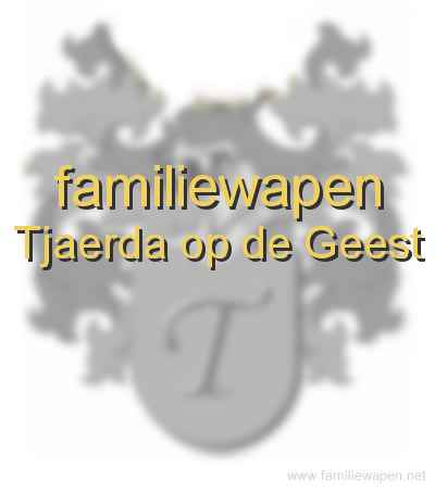 familiewapen Tjaerda op de Geest