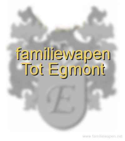familiewapen Tot Egmont