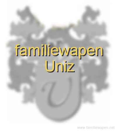 familiewapen Uniz