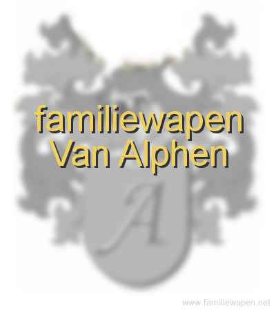 familiewapen Van Alphen