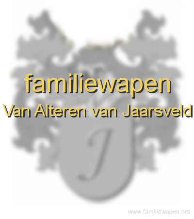 familiewapen Van Alteren van Jaarsveld