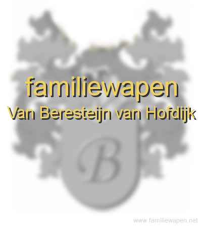 familiewapen Van Beresteijn van Hofdijk