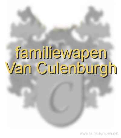 familiewapen Van Culenburgh