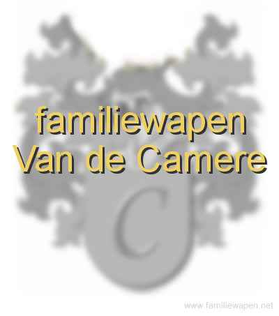 familiewapen Van de Camere