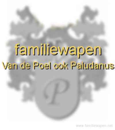 familiewapen Van de Poel ook Paludanus