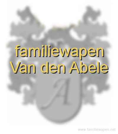 familiewapen Van den Abele
