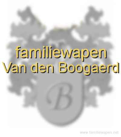 familiewapen Van den Boogaerd