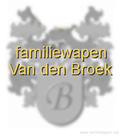 familiewapen Van den Broek