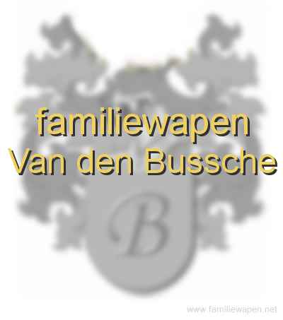familiewapen Van den Bussche