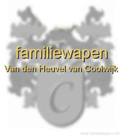 familiewapen Van den Heuvel van Coolwijk