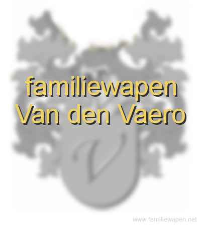 familiewapen Van den Vaero