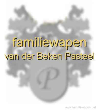 familiewapen van der Beken Pasteel