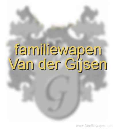 familiewapen Van der Gijsen