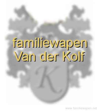 familiewapen Van der Kolf