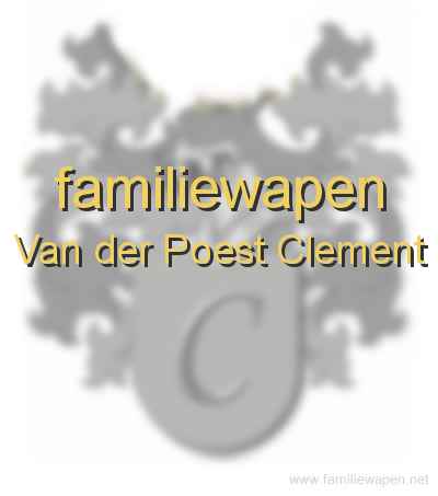 familiewapen Van der Poest Clement