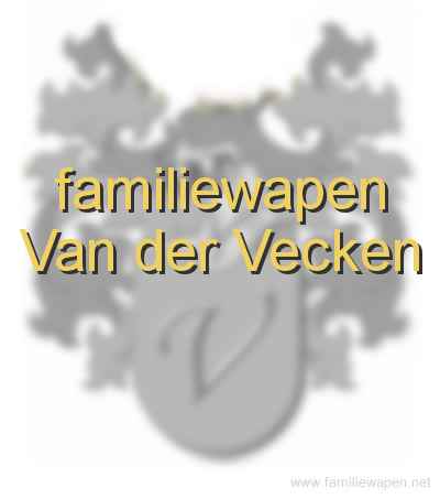 familiewapen Van der Vecken