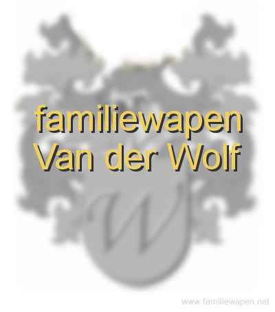 familiewapen Van der Wolf