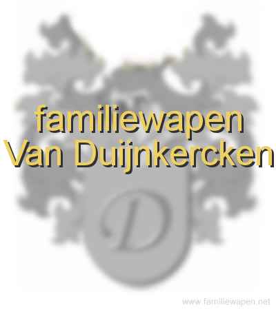 familiewapen Van Duijnkercken