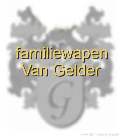 familiewapen Van Gelder