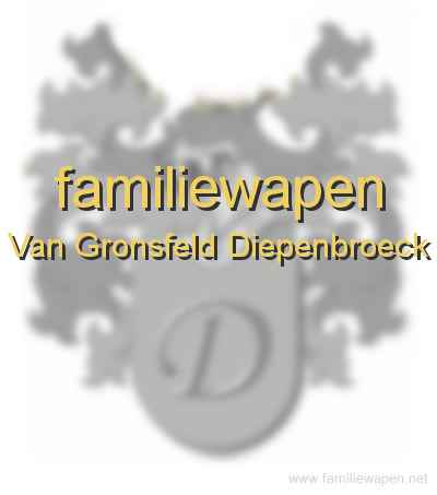 familiewapen Van Gronsfeld Diepenbroeck