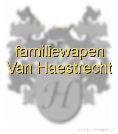 familiewapen van Haestrecht