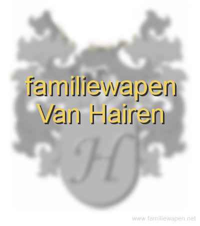 familiewapen Van Hairen