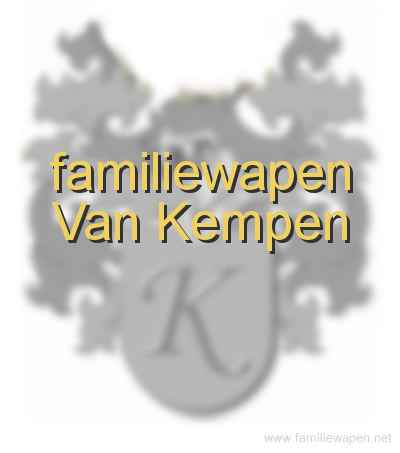 familiewapen Van Kempen