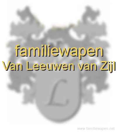 familiewapen Van Leeuwen van Zijl