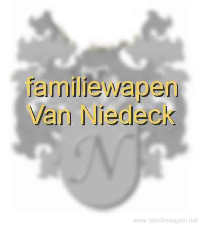 familiewapen Van Niedeck