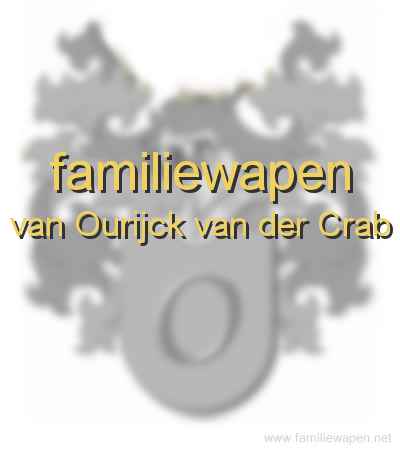 familiewapen van Ourijck van der Crab