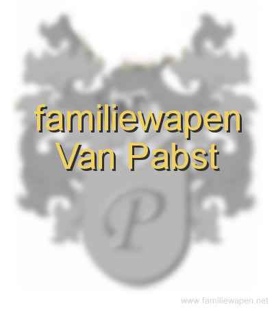 familiewapen Van Pabst