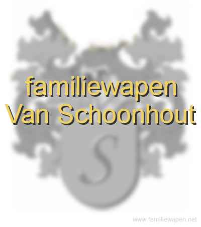 familiewapen Van Schoonhout