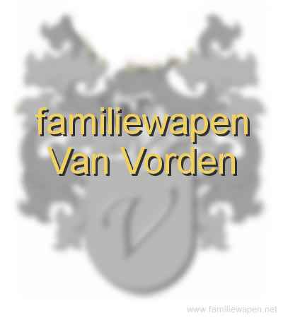 familiewapen Van Vorden