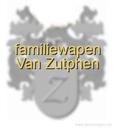familiewapen Van Zutphen