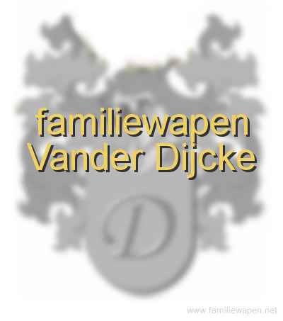 familiewapen Vander Dijcke