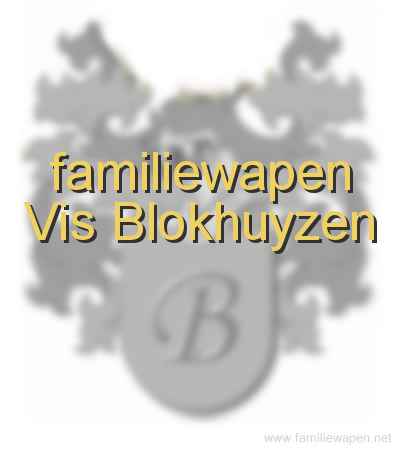 familiewapen Vis Blokhuyzen