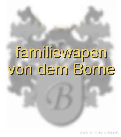 familiewapen von dem Borne