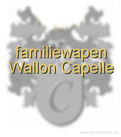 familiewapen Wallon Capelle