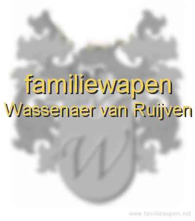 familiewapen Wassenaer van Ruijven