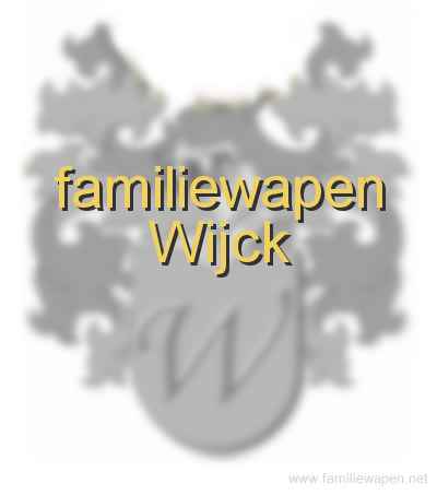 familiewapen Wijck