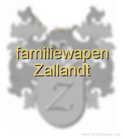 familiewapen Zallandt
